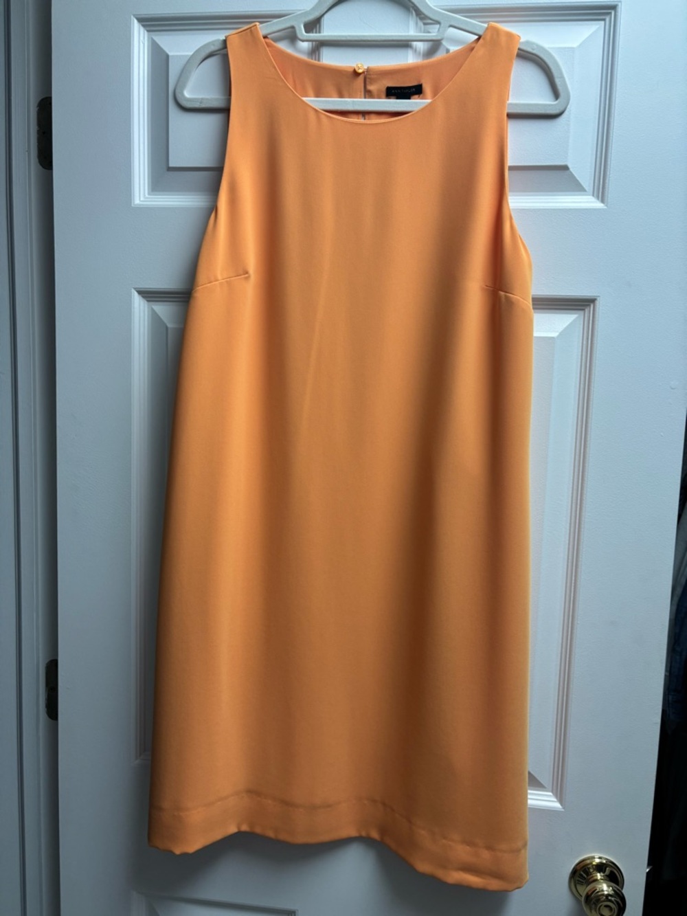 Ann Taylor Tangerine Sleeveless Shift Dress